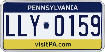 PA license plate LLY0159