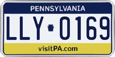 PA license plate LLY0169