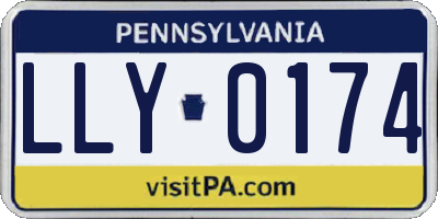 PA license plate LLY0174
