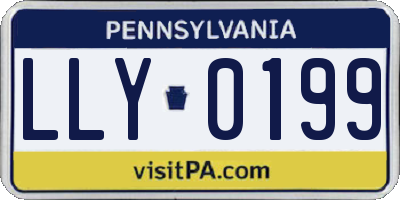 PA license plate LLY0199