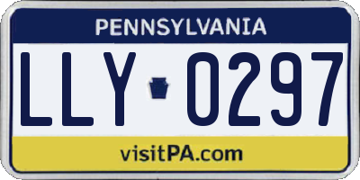 PA license plate LLY0297