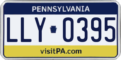 PA license plate LLY0395