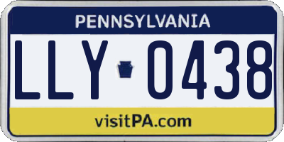 PA license plate LLY0438