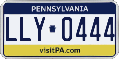 PA license plate LLY0444