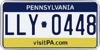 PA license plate LLY0448