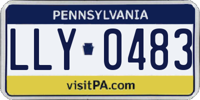 PA license plate LLY0483