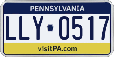 PA license plate LLY0517