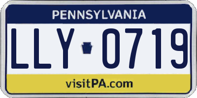 PA license plate LLY0719