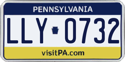 PA license plate LLY0732