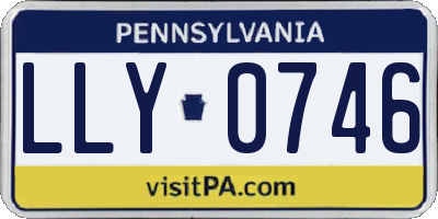 PA license plate LLY0746