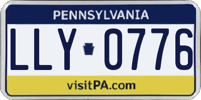 PA license plate LLY0776