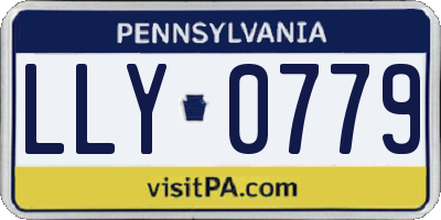 PA license plate LLY0779