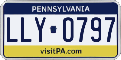 PA license plate LLY0797