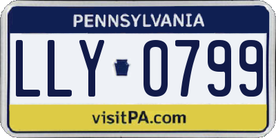 PA license plate LLY0799
