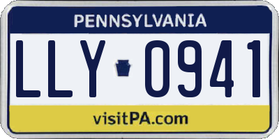 PA license plate LLY0941