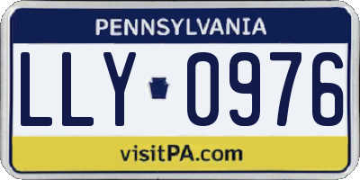 PA license plate LLY0976