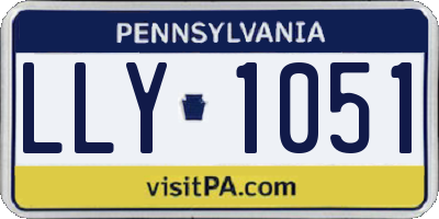 PA license plate LLY1051