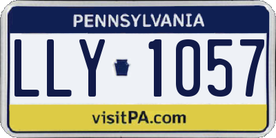 PA license plate LLY1057