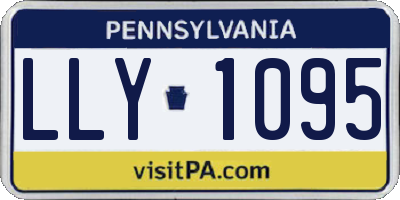 PA license plate LLY1095