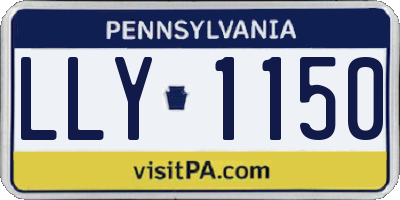 PA license plate LLY1150