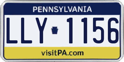 PA license plate LLY1156
