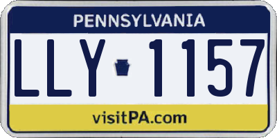 PA license plate LLY1157