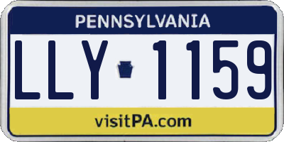 PA license plate LLY1159