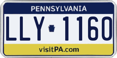 PA license plate LLY1160