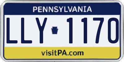 PA license plate LLY1170