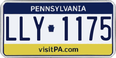 PA license plate LLY1175