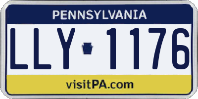 PA license plate LLY1176