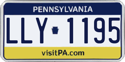 PA license plate LLY1195