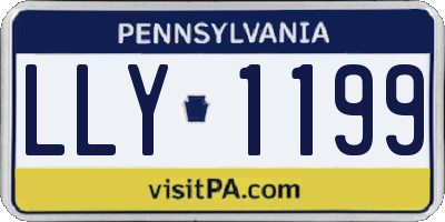 PA license plate LLY1199
