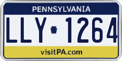 PA license plate LLY1264
