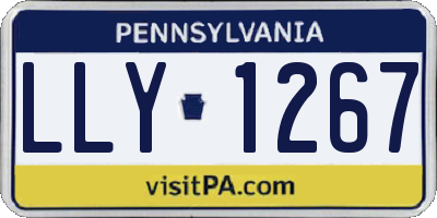 PA license plate LLY1267