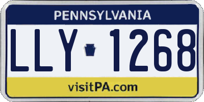 PA license plate LLY1268
