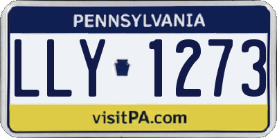 PA license plate LLY1273