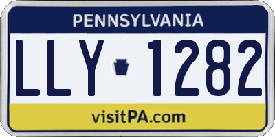 PA license plate LLY1282