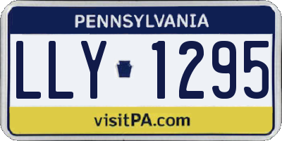 PA license plate LLY1295