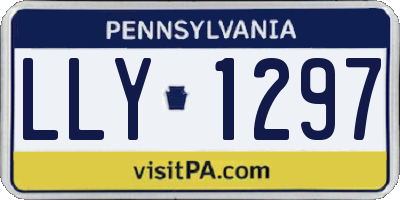 PA license plate LLY1297