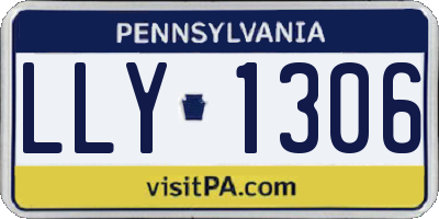 PA license plate LLY1306