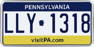 PA license plate LLY1318