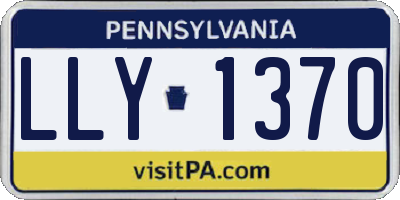 PA license plate LLY1370