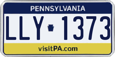 PA license plate LLY1373