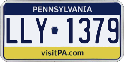 PA license plate LLY1379