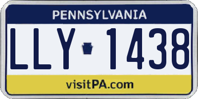 PA license plate LLY1438