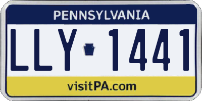 PA license plate LLY1441