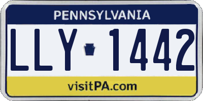 PA license plate LLY1442