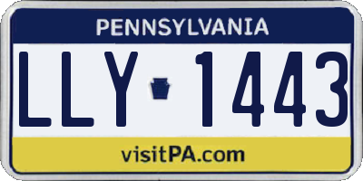 PA license plate LLY1443