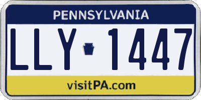 PA license plate LLY1447